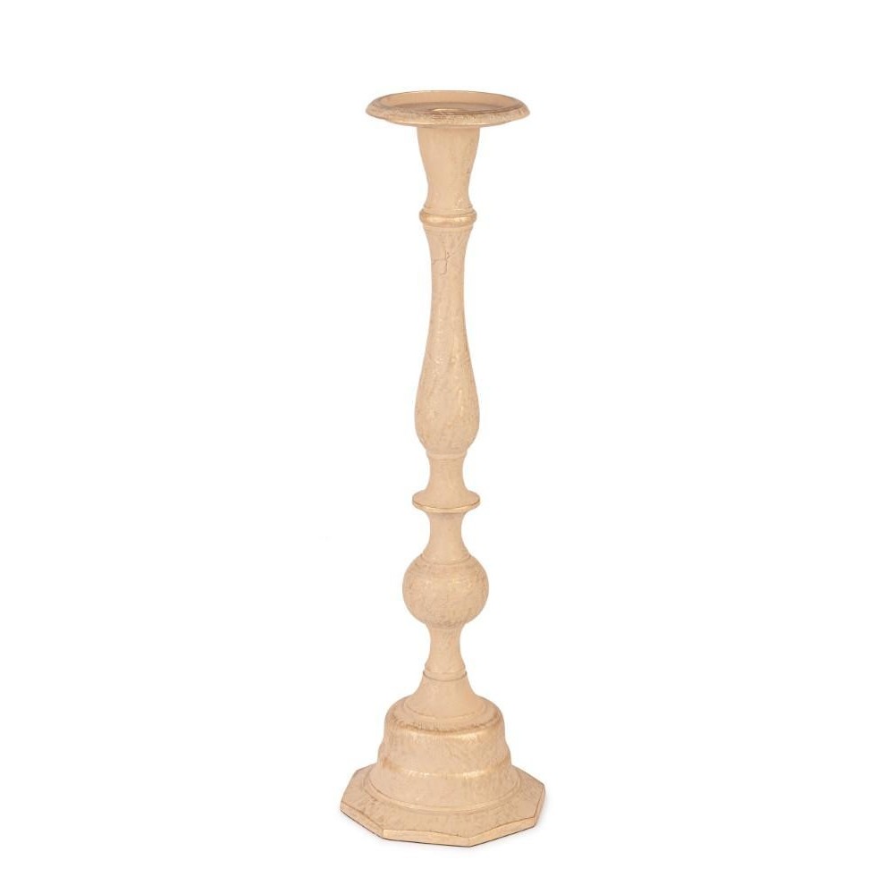 PORTACANDELA 1P JONETTE BEIGE H.47